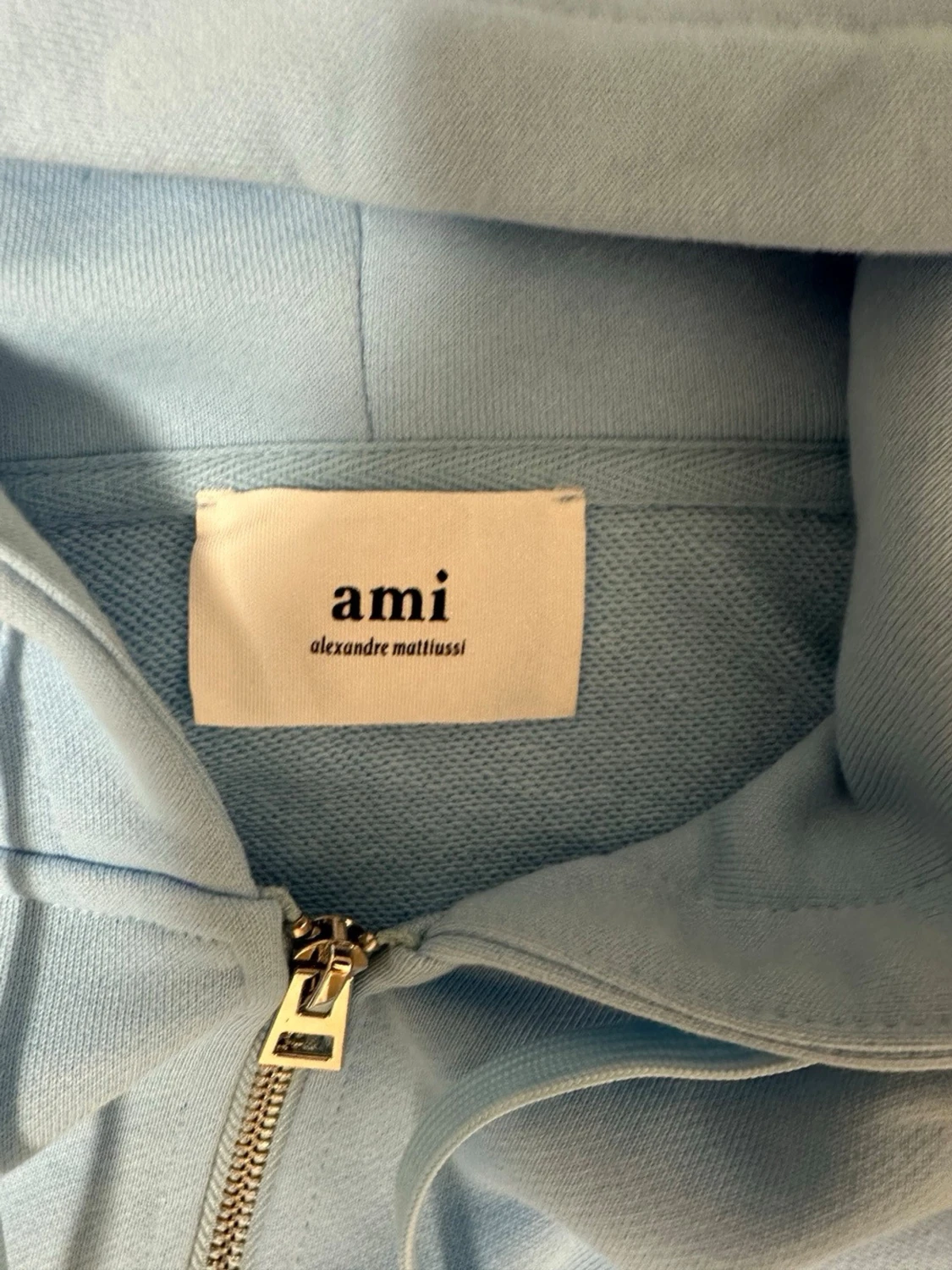 Ljusblå zip up från AMI PARIS - 2