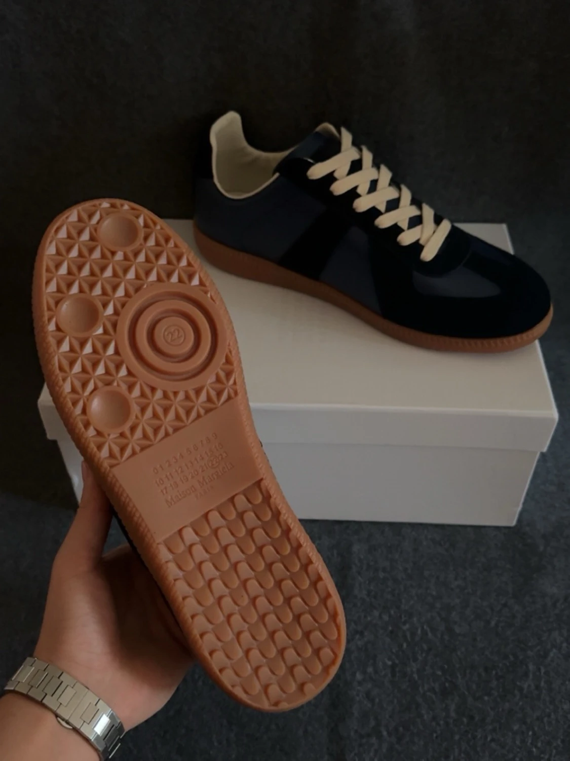 Mörkblå Maison Margiela Gats - 1