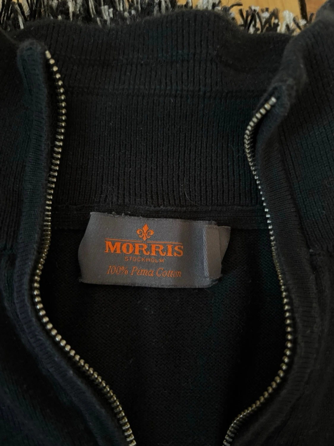 Svart halvzip-tröja från Morris - 2