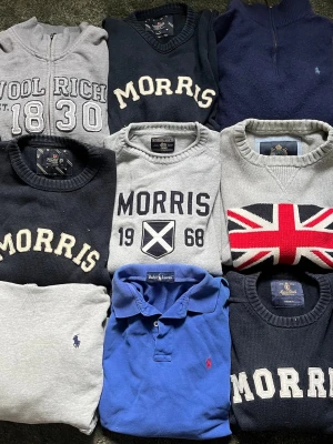 Resale Bulk M-L - Säljer nu 9 tröjor från Ralph lauren, Morris och Woolrich. Perfekt för dig som vill börja med resale eller bara är intresserad av plaggen. Storlekarna är mestadels M men någon tröja eller så är i L. MÅSTE INTE KÖPA ALLA Men köper du inte alla blir de såklart dyrare styck. Vid köp av alla blir de ca 199 per tröja! Hör av er vid minsta fundering!