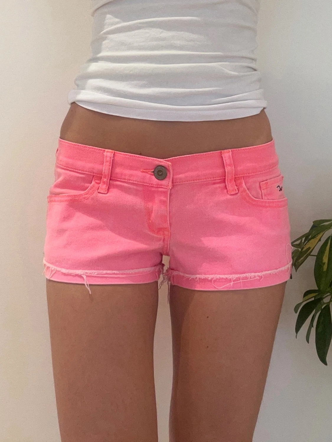 Hollister lågmidjade jeansshorts 