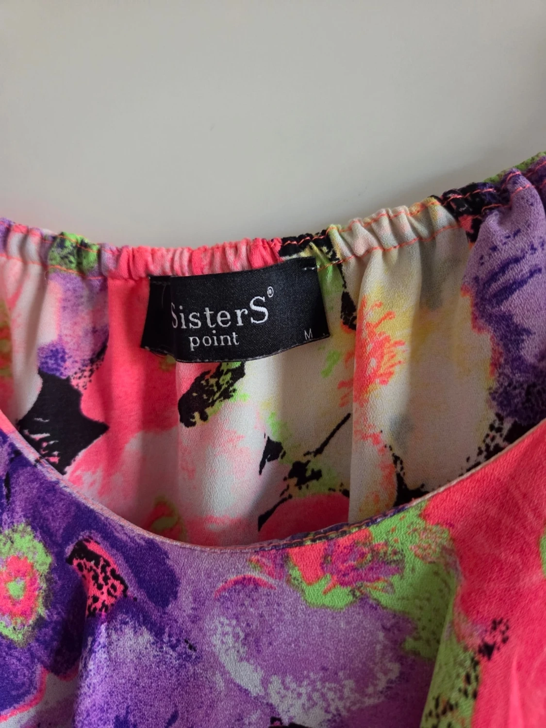 Blommig ärmlös linnetopp volang - 2