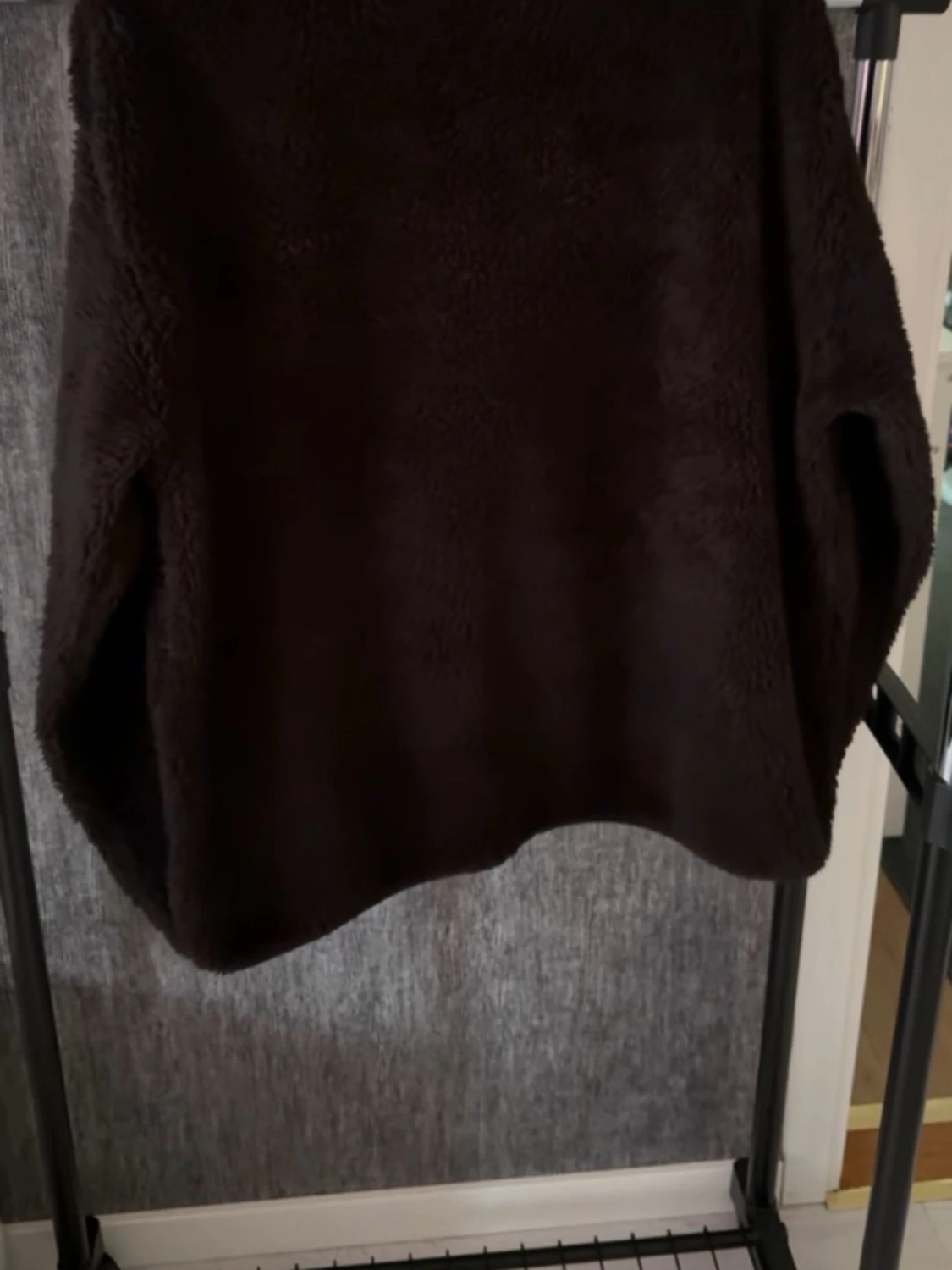 Brlynn teddytröja med knappficka - 1