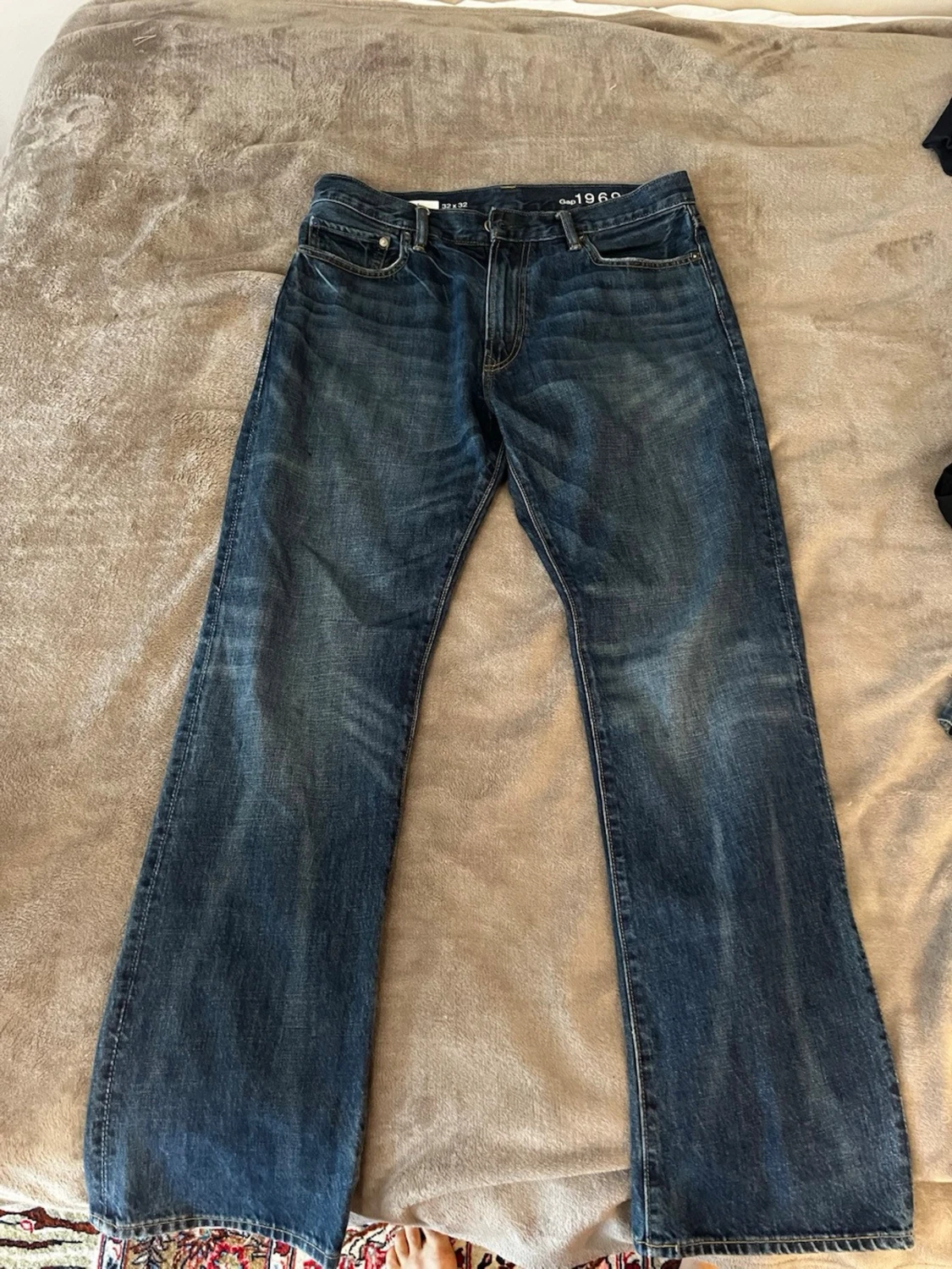 Blå raka jeans från GAP 1969