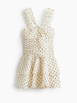 Prickig H&M klänning - Slutsåld eftertraktad prickig klänning från H&M, storlek S, med prislapp kvar helt oanvänd, nypris 649. 🤎🪽