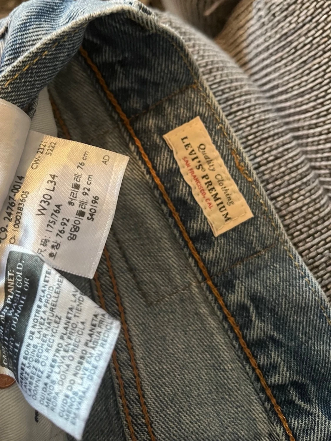 Ljusblå Levis herr jeans  - 1