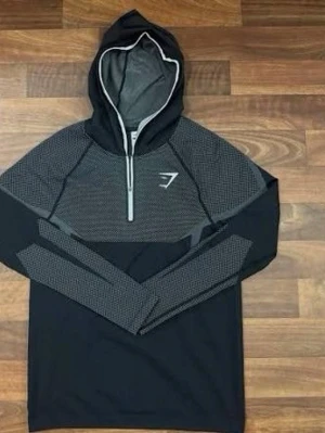 Grå onyx hoodie gymshark - Helt ny och oanvänd grå onyx hoodie i storlek S.