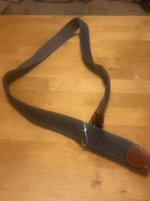 Grått flätat bälte  - Helt nytt 107cm!