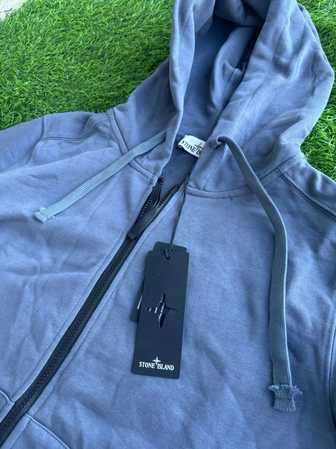 Blå hoodie från Stone Island - 3