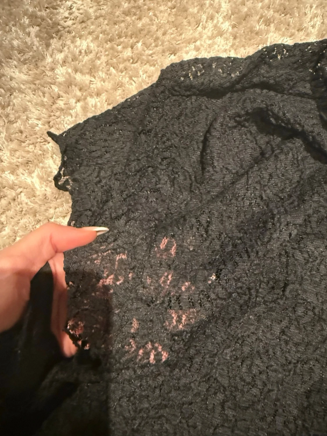 Svart spetsig topp från C&A - 2