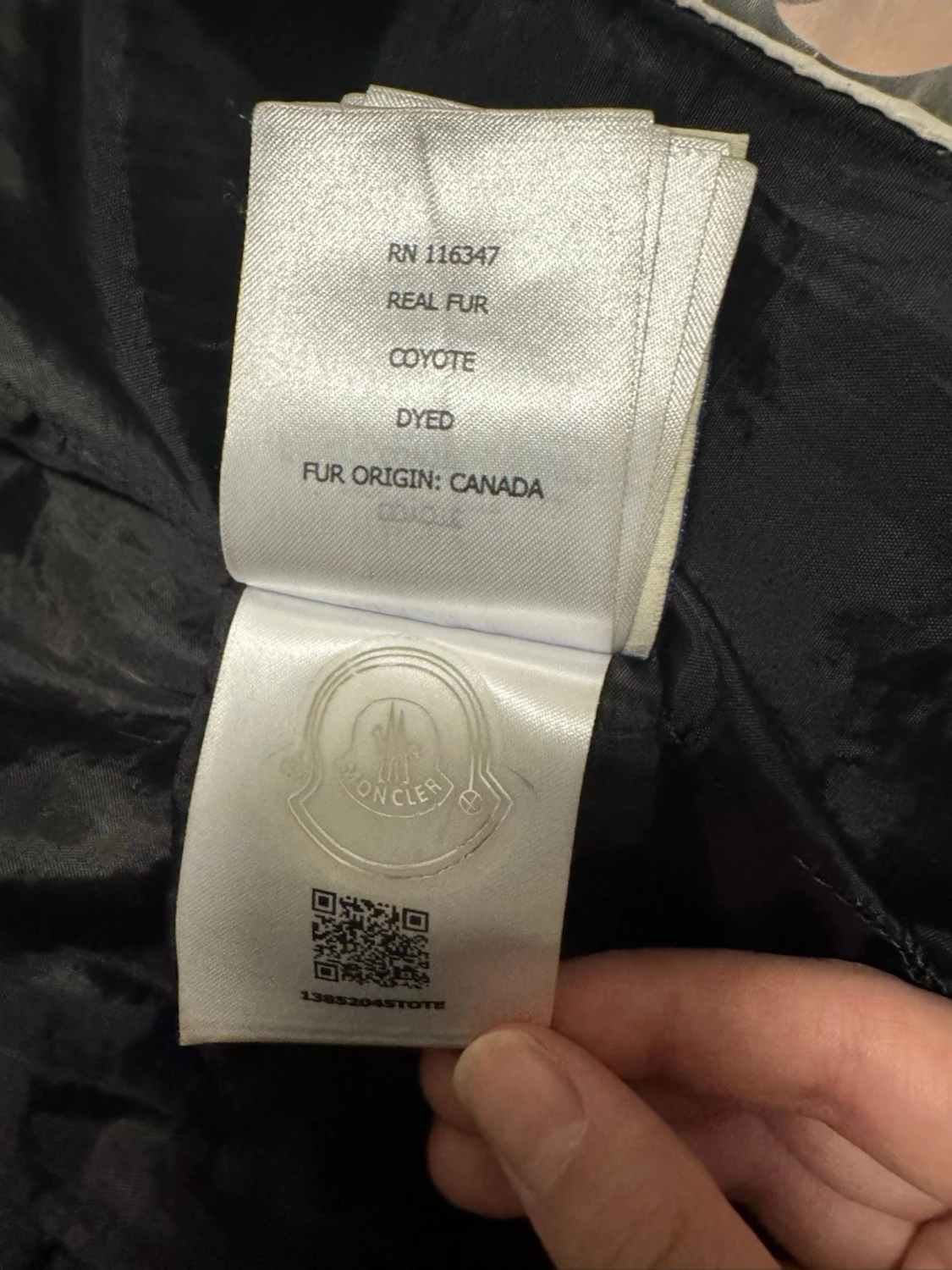 Svart lång dunjacka från Moncler - 6