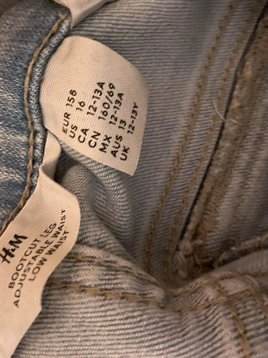 Ljusblå bootcut jeans - 2