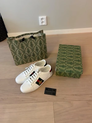 Gucci aces - Lite använda Gucci aces som funkar perfekt nu inför sommaren och är snygga. De är för små för mig och säljer därför 