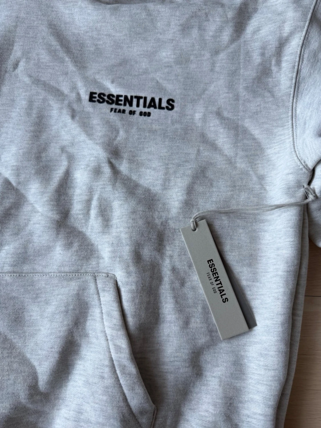 Grå Essentials Fear of God hoodie - 1