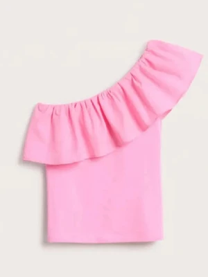 rosa topp - Säljer denna rosa oneshoulder topp från kappahl. Använd några fåtal gånger men är i jättefint skick. 