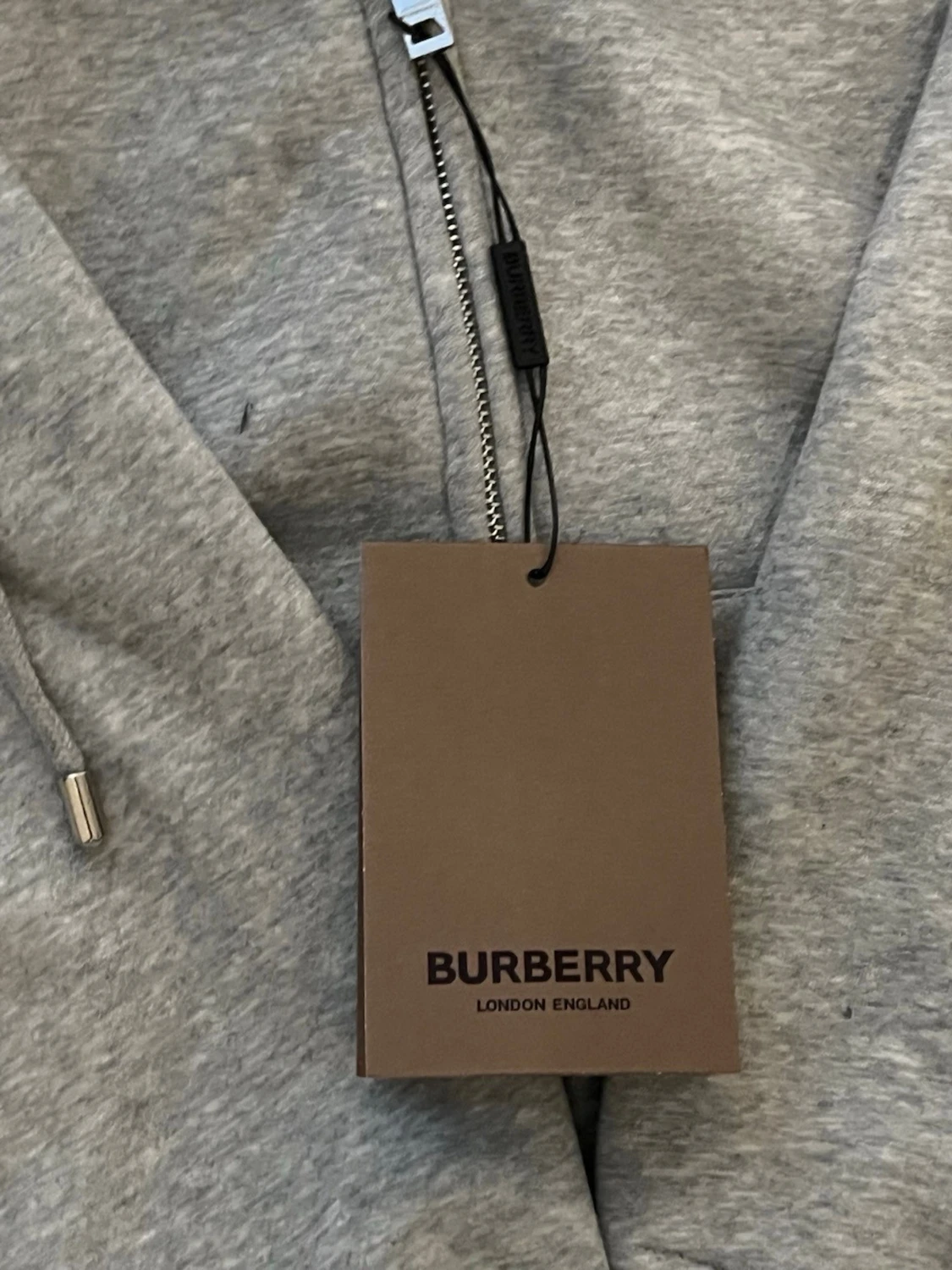 Grå zip hoodie från Burberry - 4