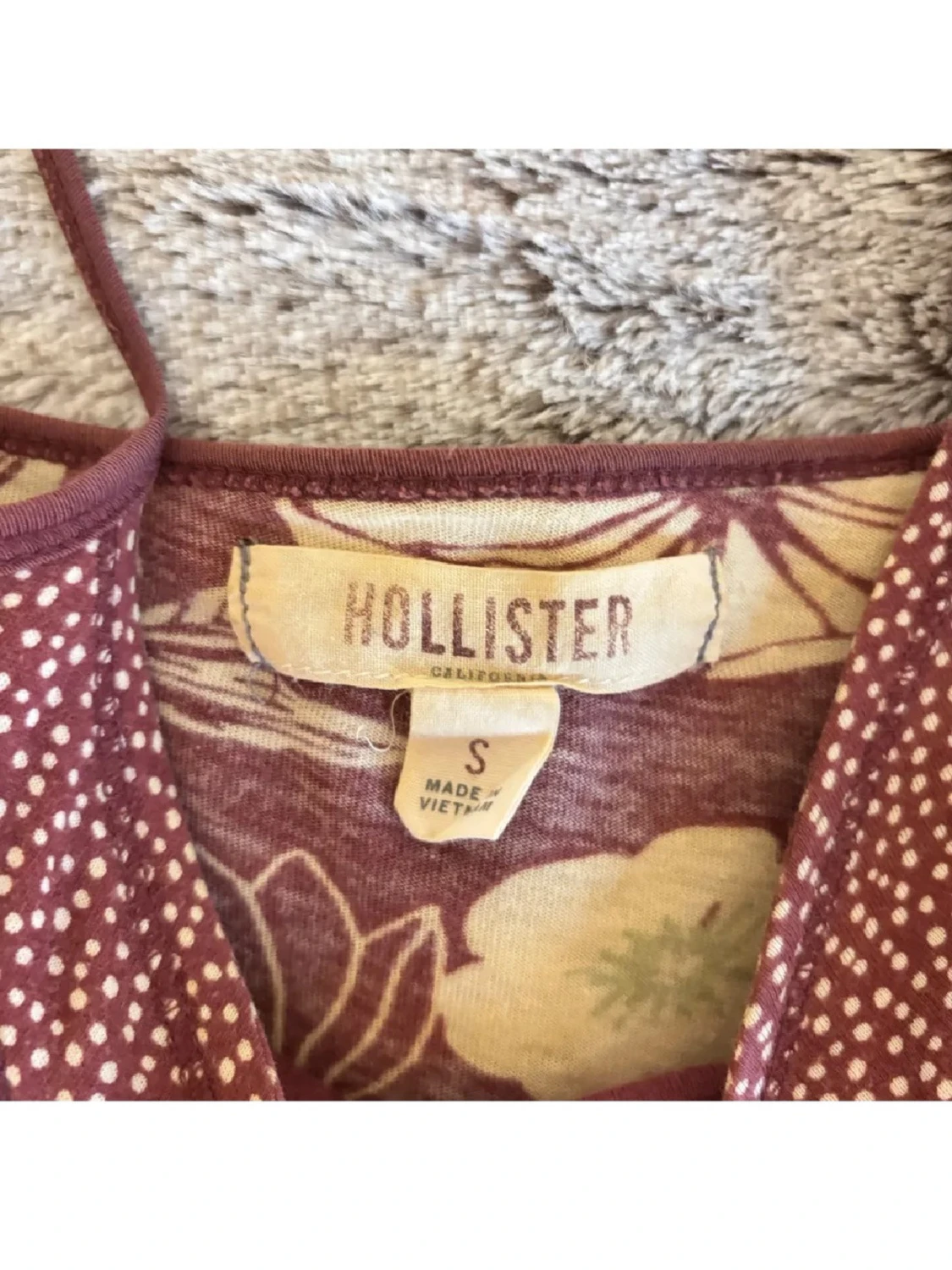 Blommig linnetopp från Hollister - 1