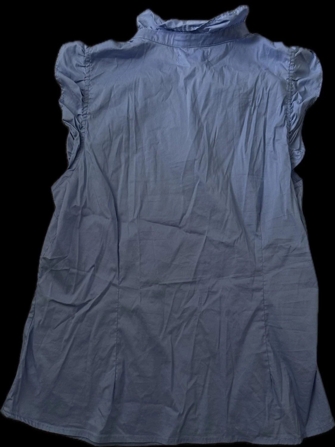  ärmlös blus med volang - 1