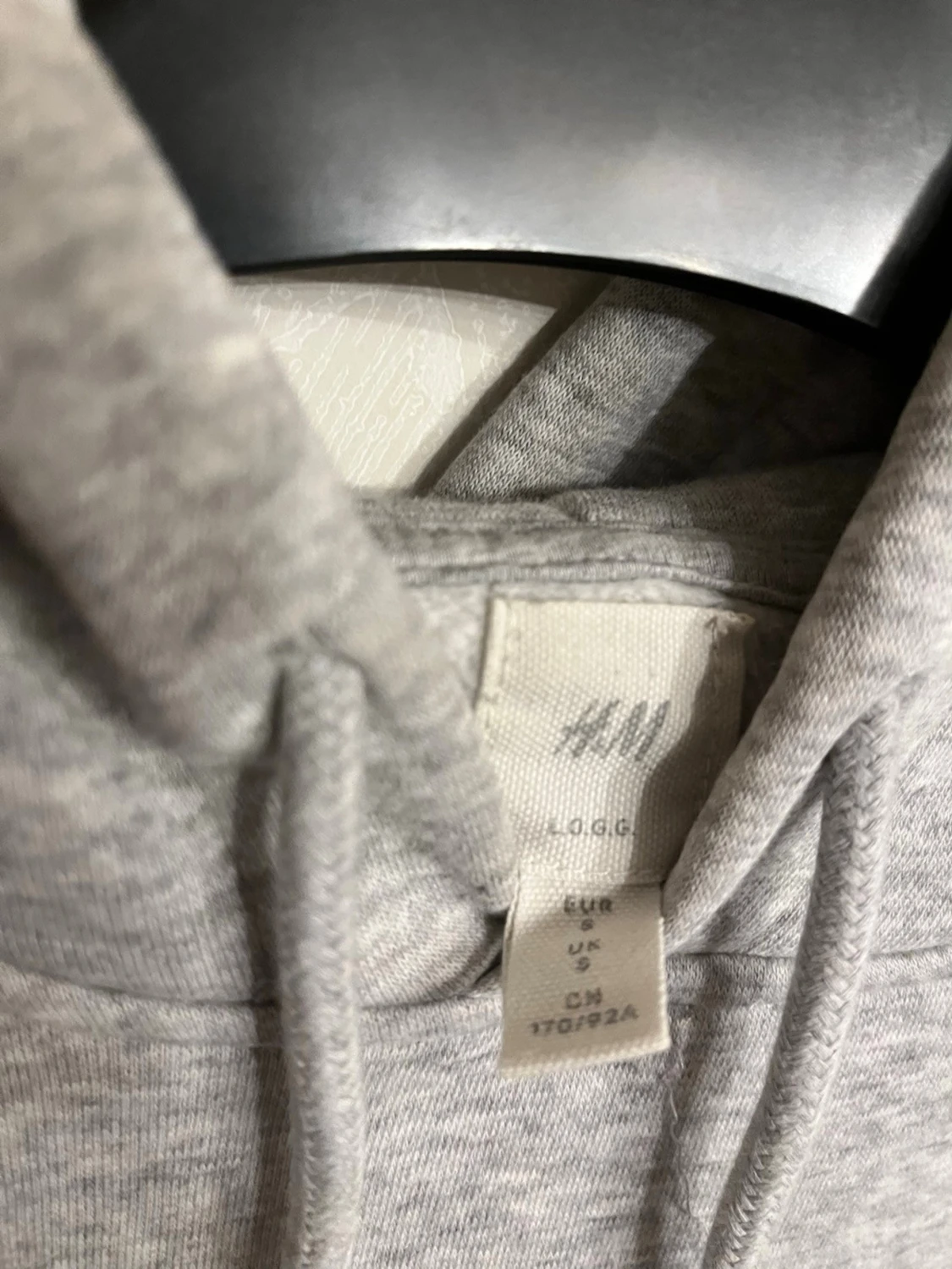 Grå NASA hoodie med logga - 3