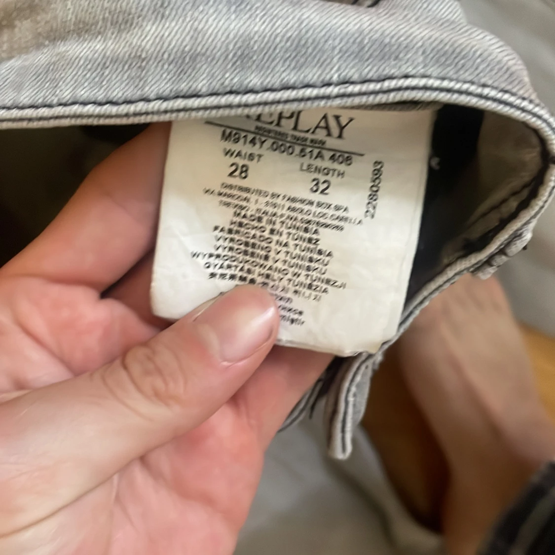 Ljusgrå jeans från Replay - 1