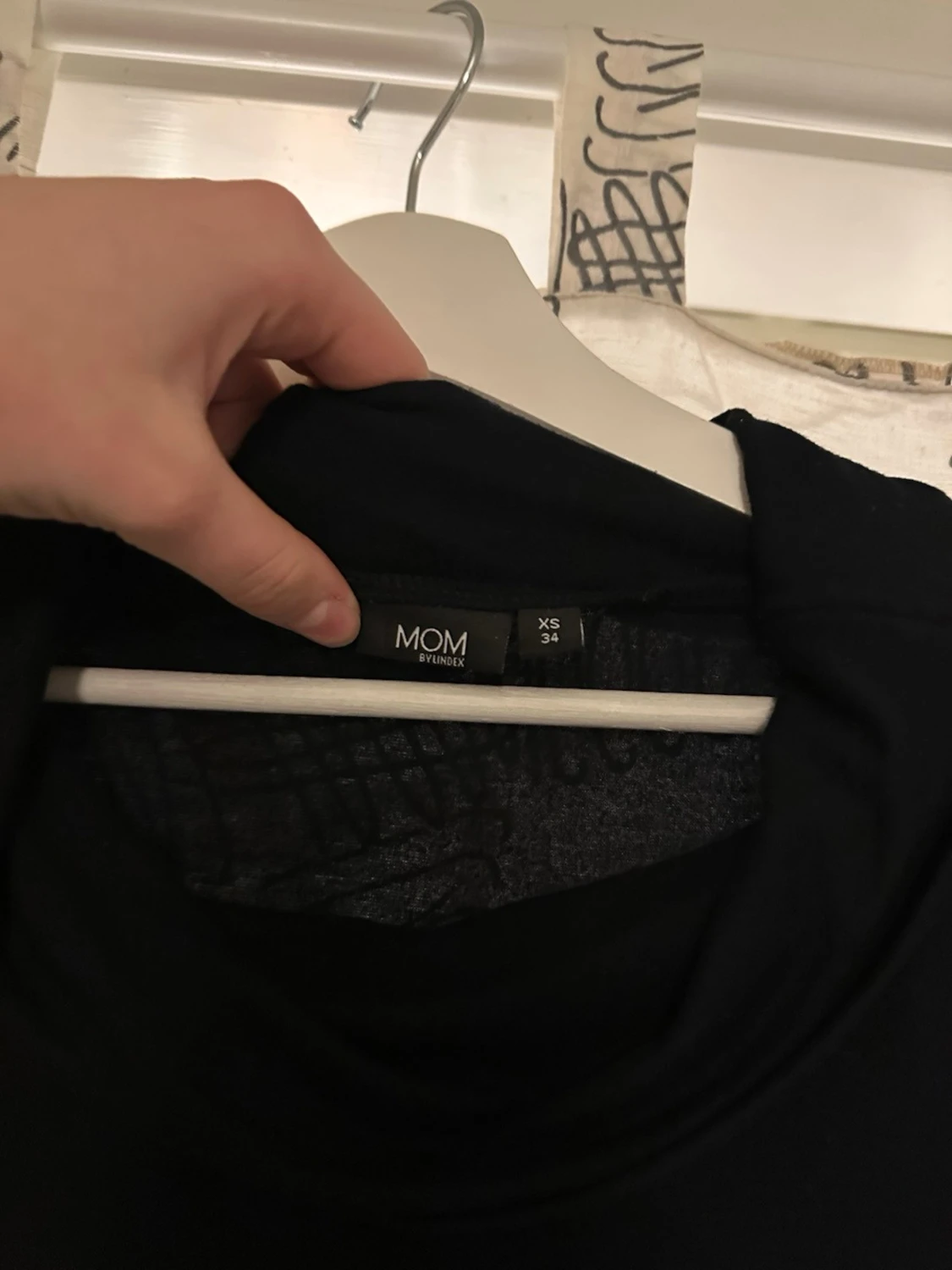 Svart långärmad polotopp - 3