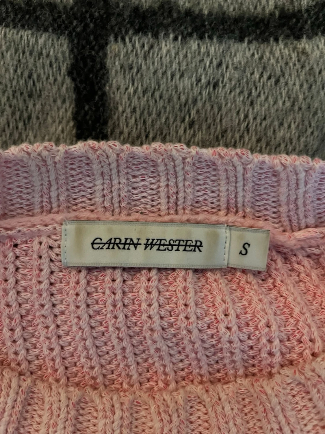 Ljusrosa stickad tröja - 3