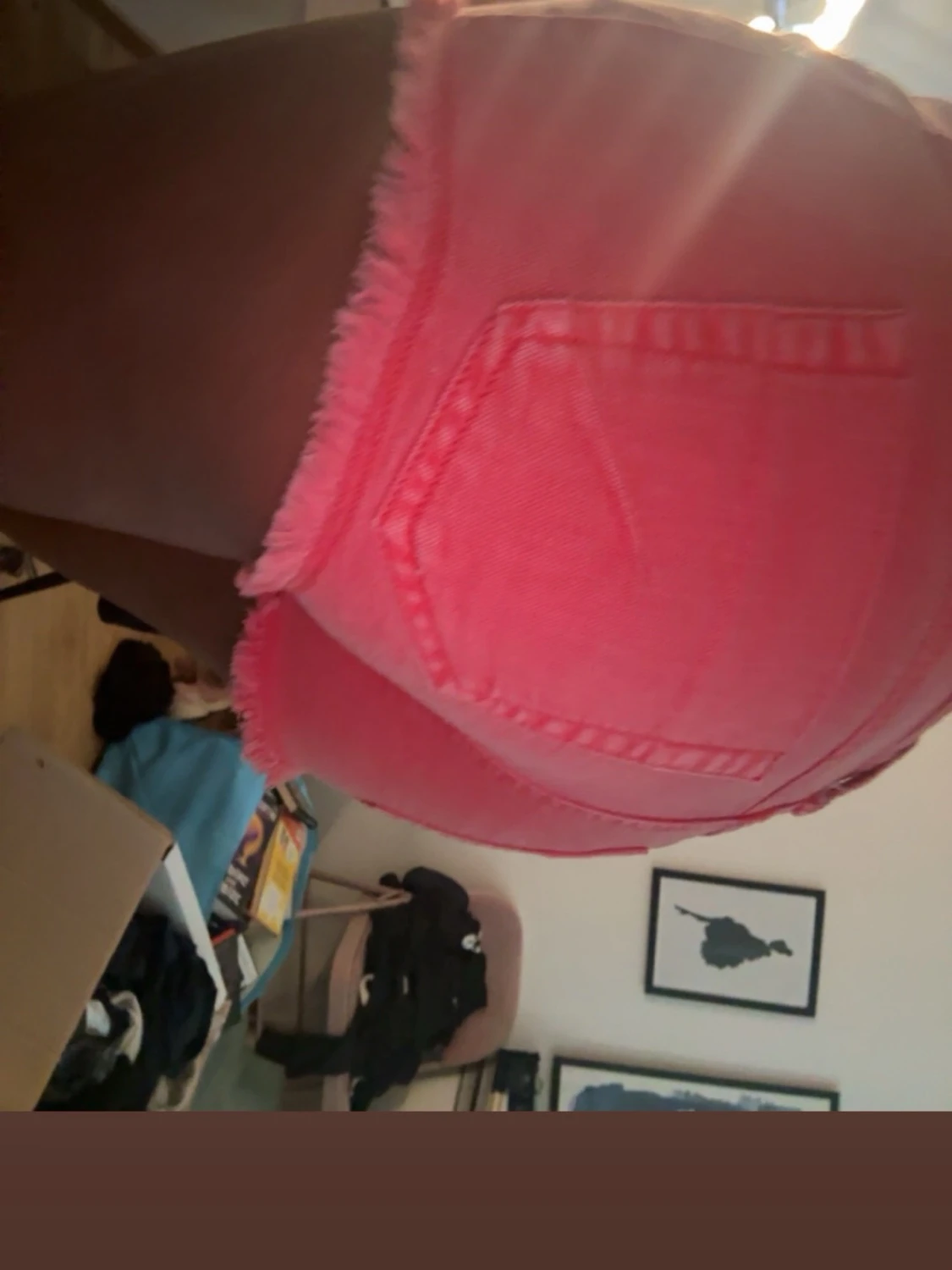 Korall low wwist jeanshorts  - 1