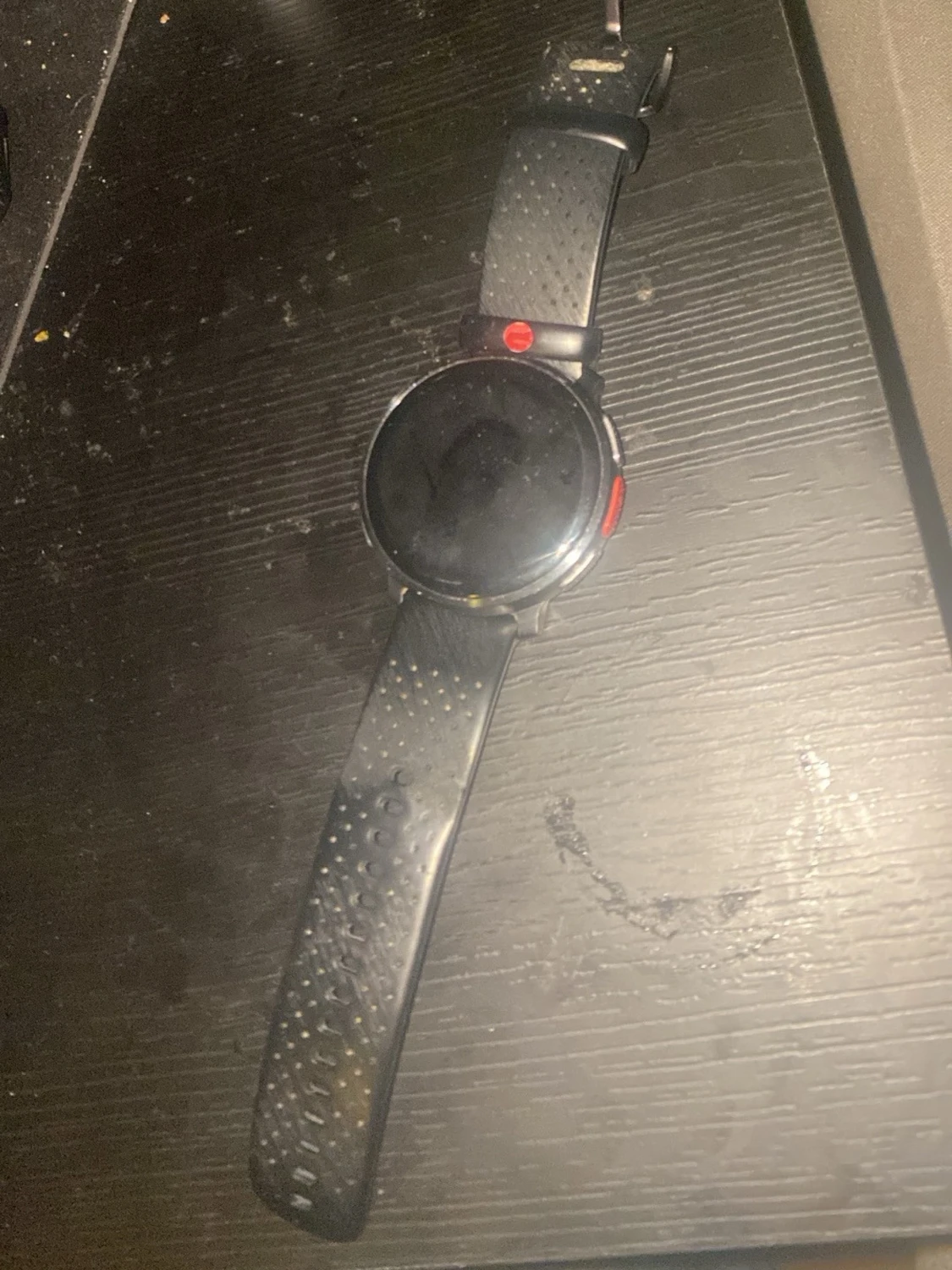 Polar klocka Svart smartklocka med silikonarmband