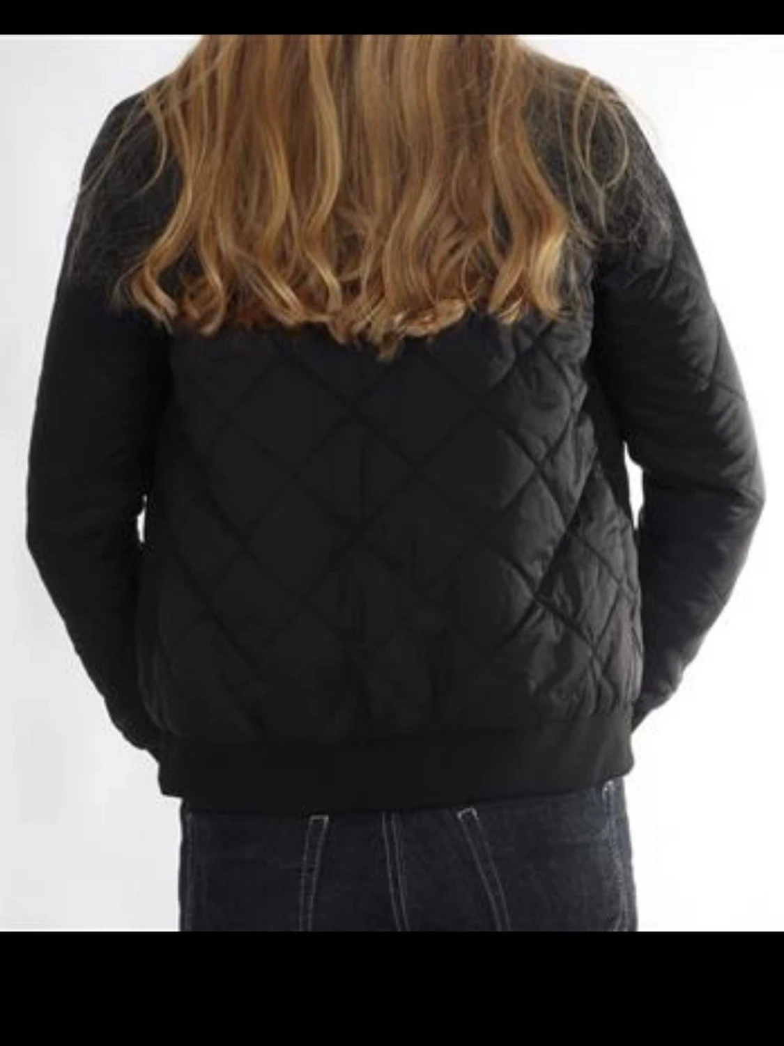 Svart quiltad bomberjacka - 1