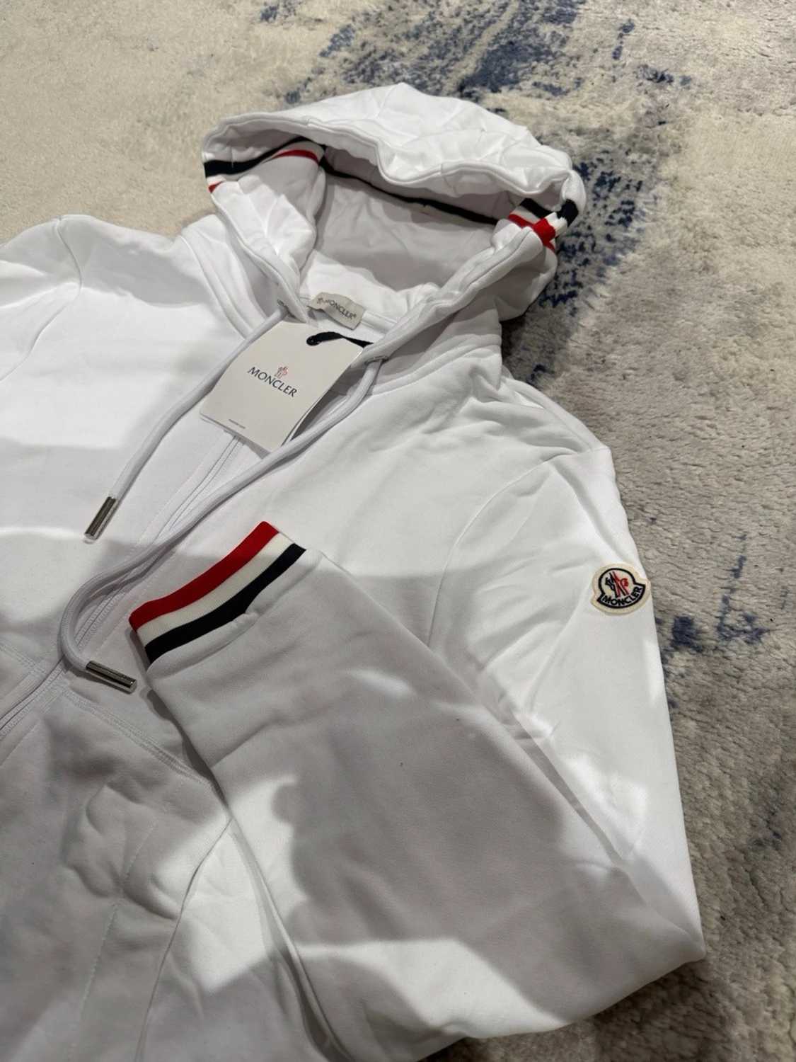 Vit Moncler zip hoodie - 1