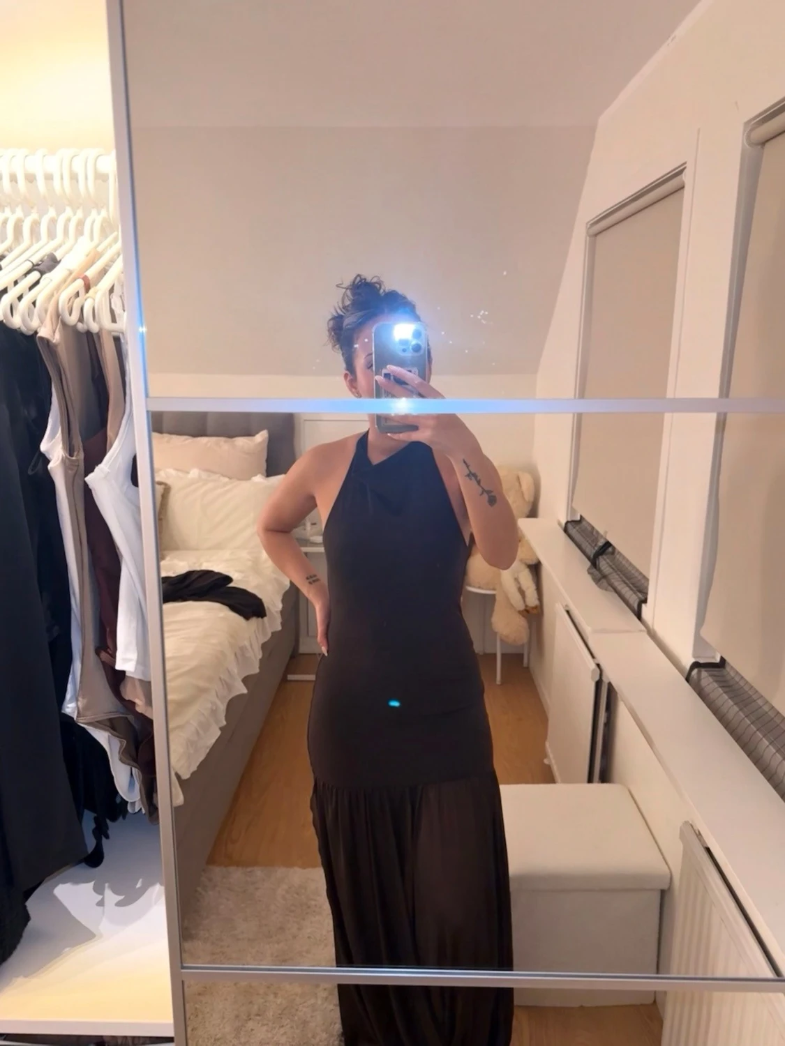ZARA långklänning med halterneck - 3