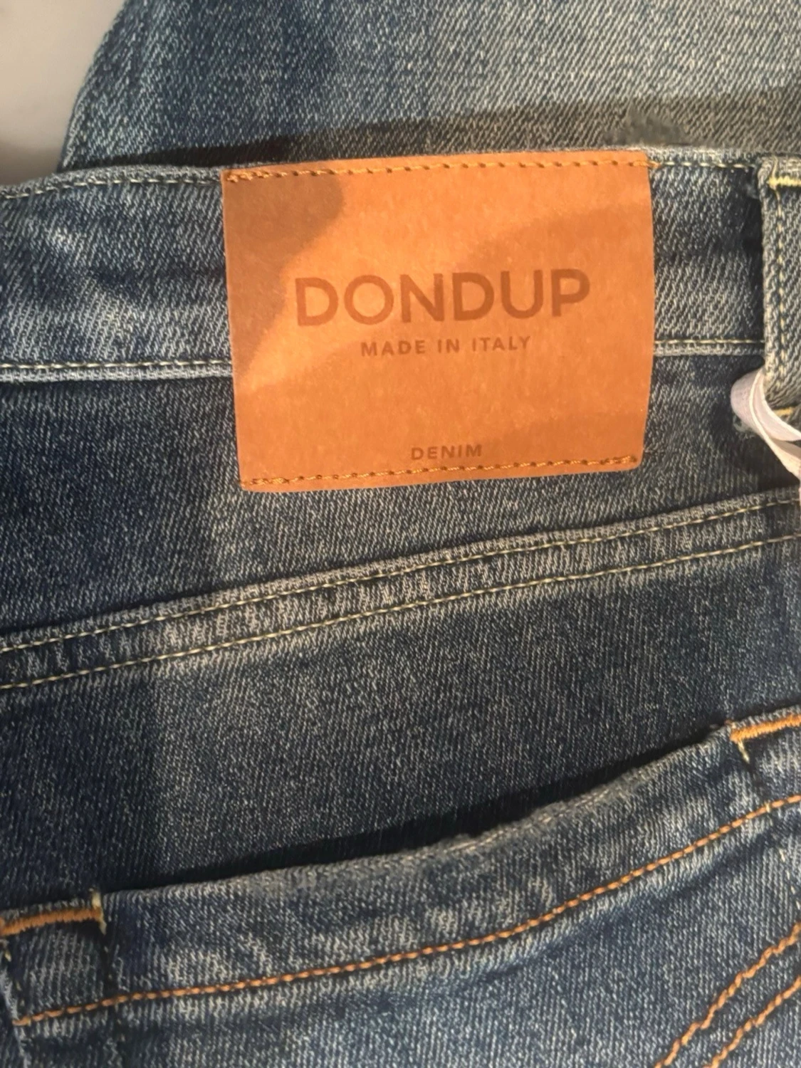 Blå slim fit jeans från Dondup - 5