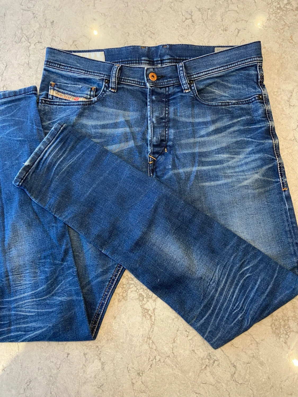 Blå Disel jeans med slitningar från 1978 - 1