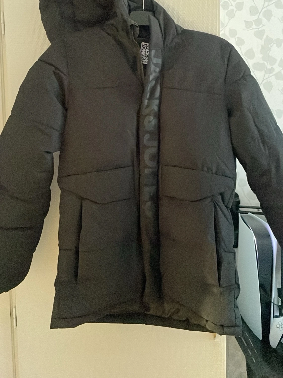 Svart pufferjacka från Jack & Jones