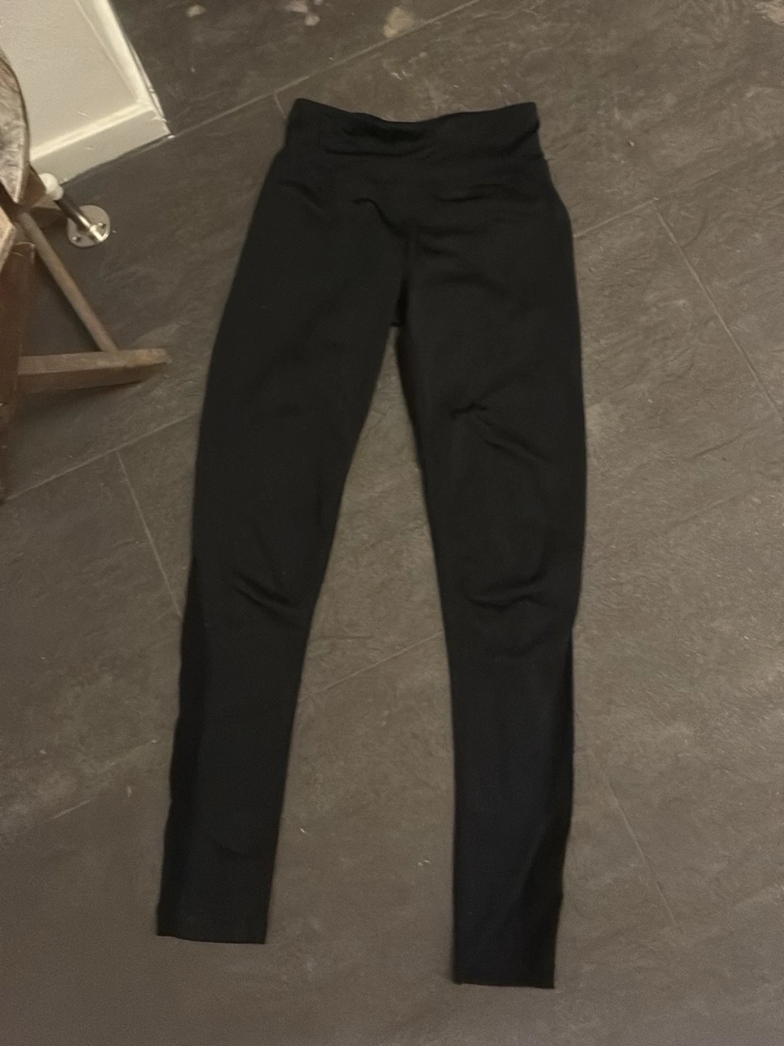 Svarta leggings med hög midja