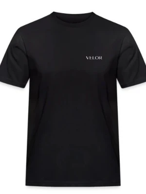 VELOR-No.01 / Black - Stilren svart t-shirt från VELOR med diskret vit logga på bröstet. Klassisk passform med rund halsringning och korta ärmar. Perfekt basplagg som funkar till allt. Helt nytt märke. Såklart helt nya T-shirts