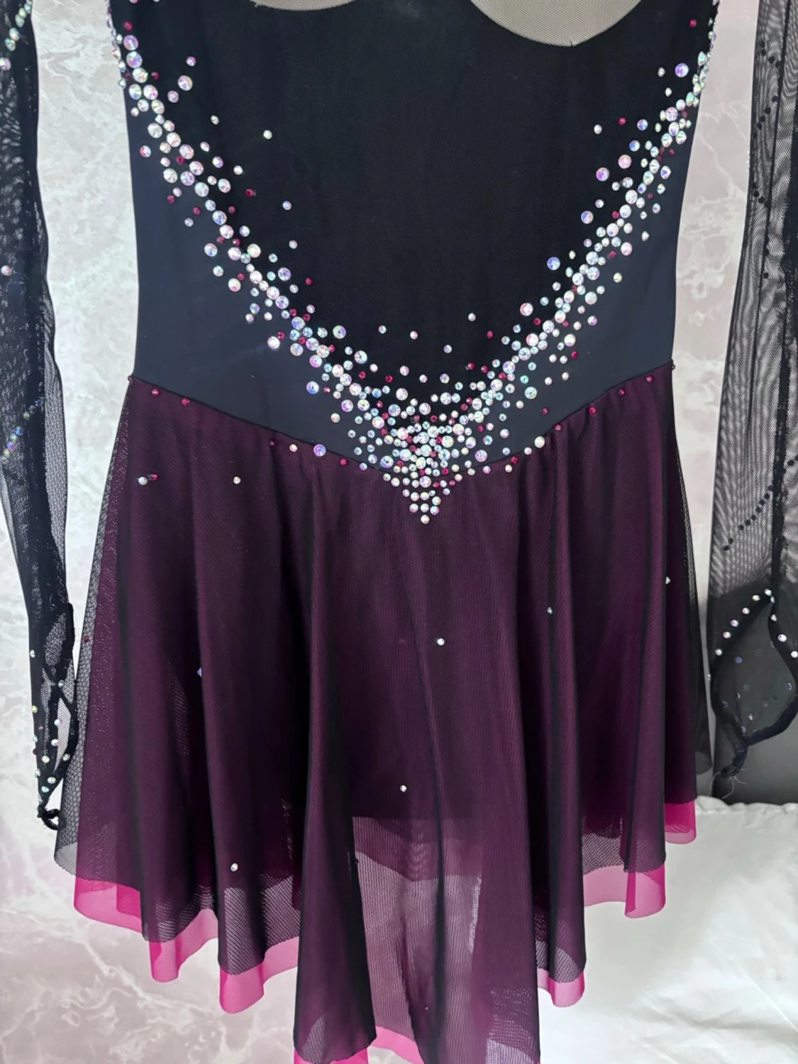 Svart konståkningsklänning - 2