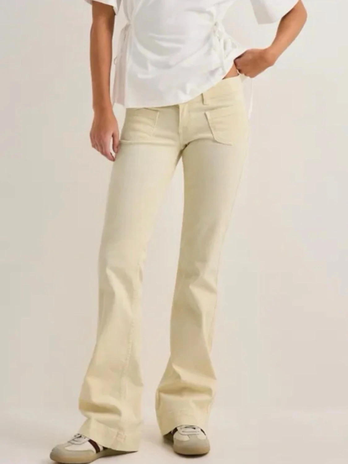 Bootcut jeans i ljusgul denim - 2
