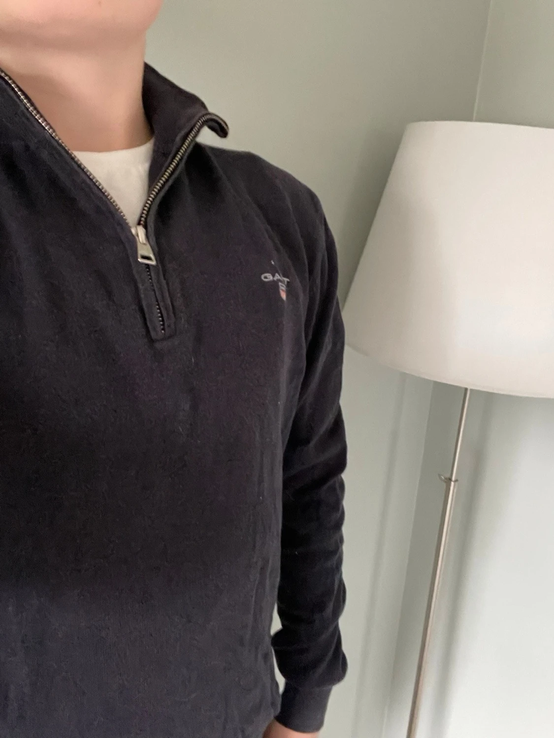 Svart halvzip tröja från Gant - 1