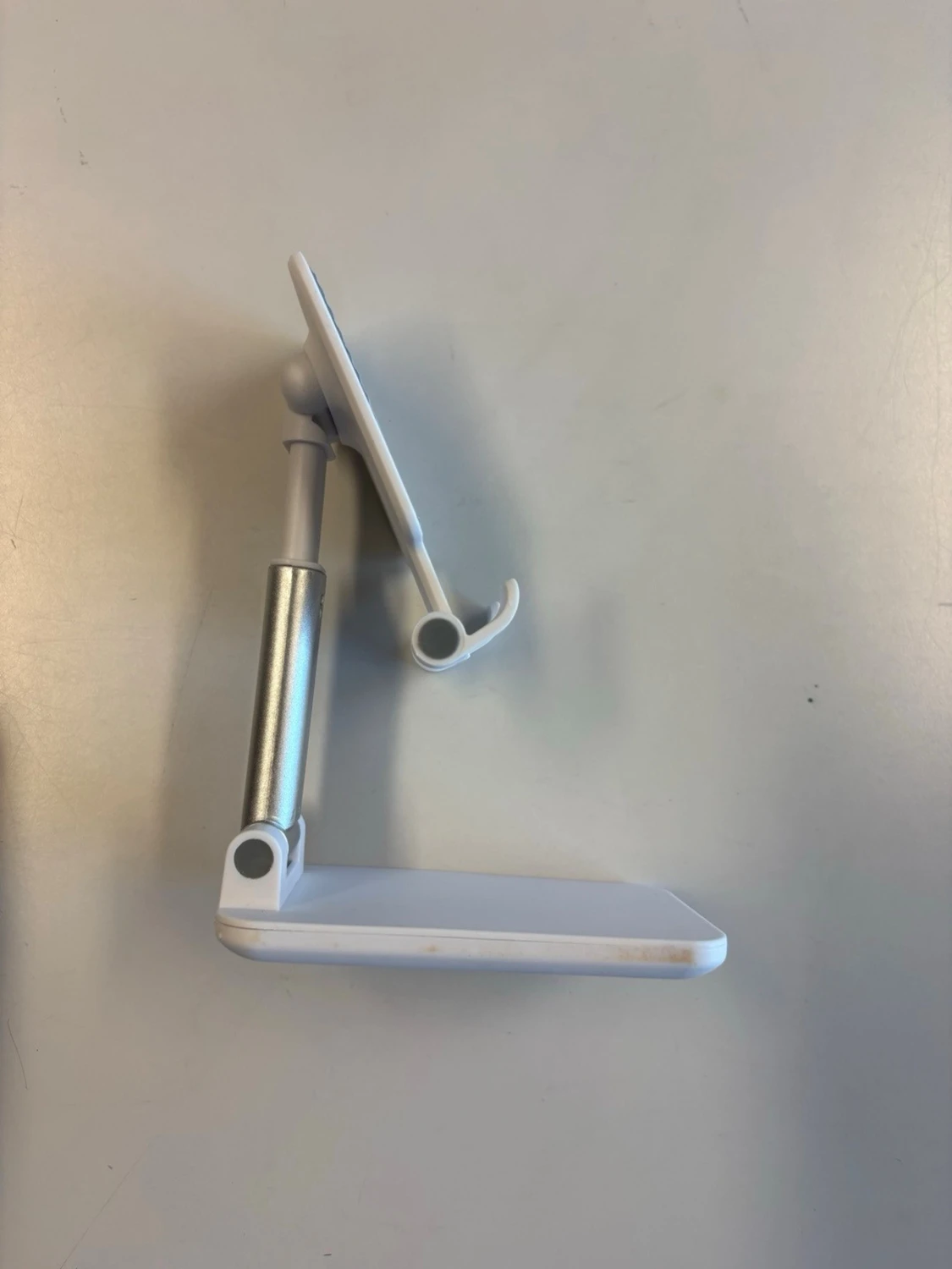 Vikbart mobilställ i vit plast - 2