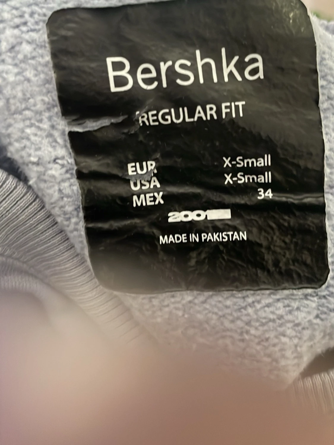 Ljusblå basic sweatshirt - 2