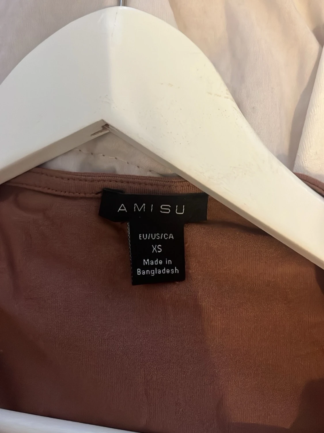 Brun långärmad v-ringad topp - 3