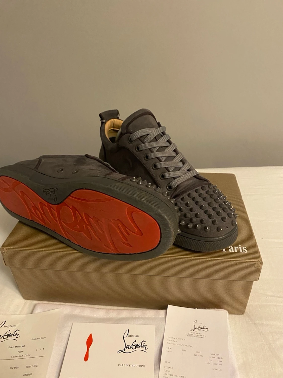 Christian Louboutin grå sneakers - 1
