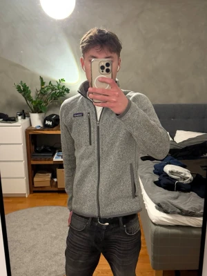 Grå fleecejacka från Patagonia - Säljer då den sitter lite för tajt! 