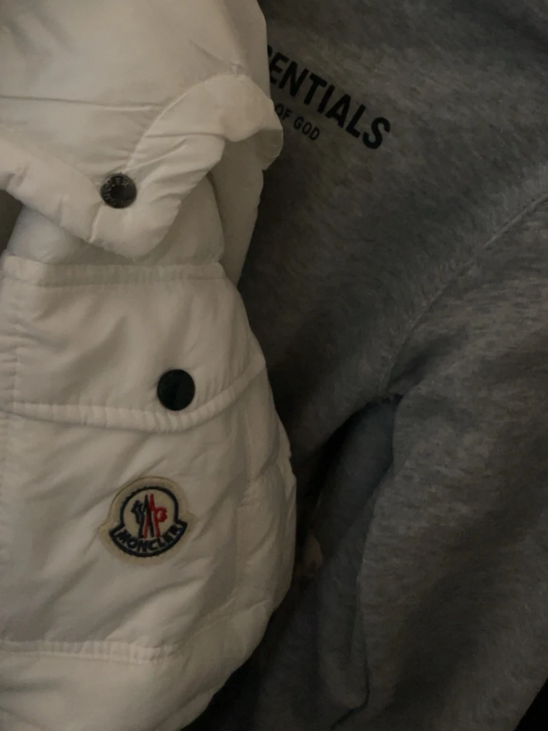 Vit pufferjacka från Moncler S - 6