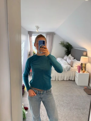 Blå Kashmir tröja - Jätte fin blå Kashmir tröja!!💕