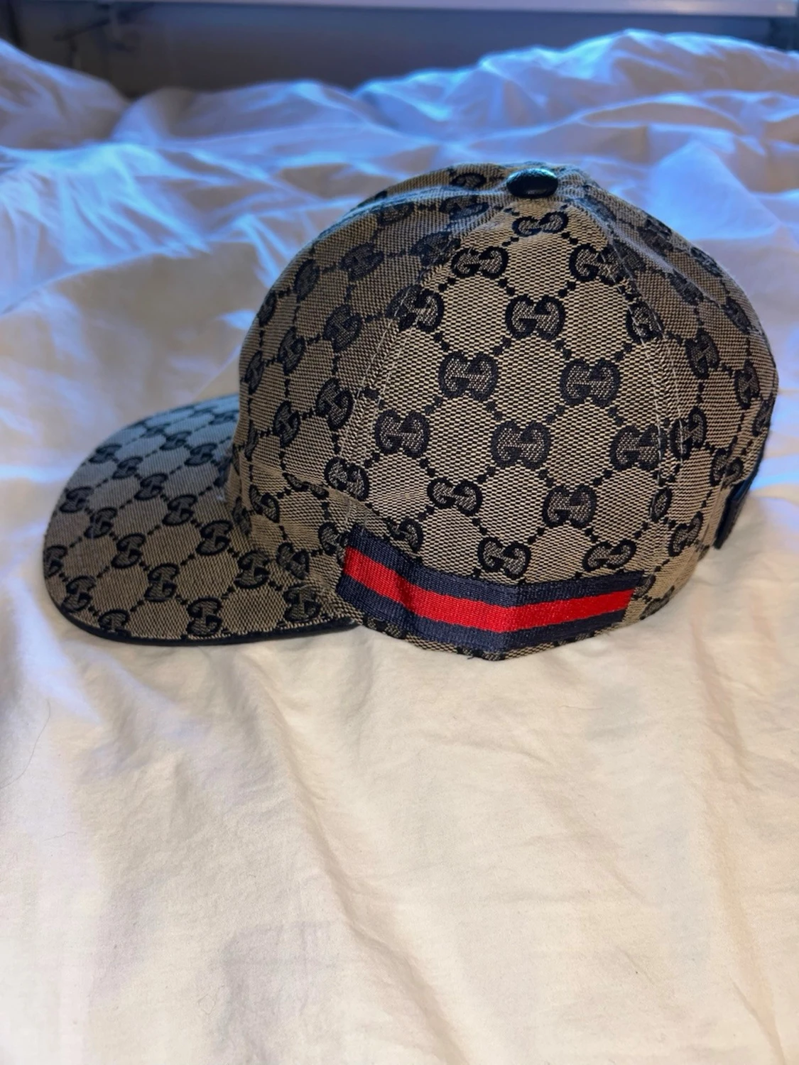 Beige/blå Gucci keps - 1