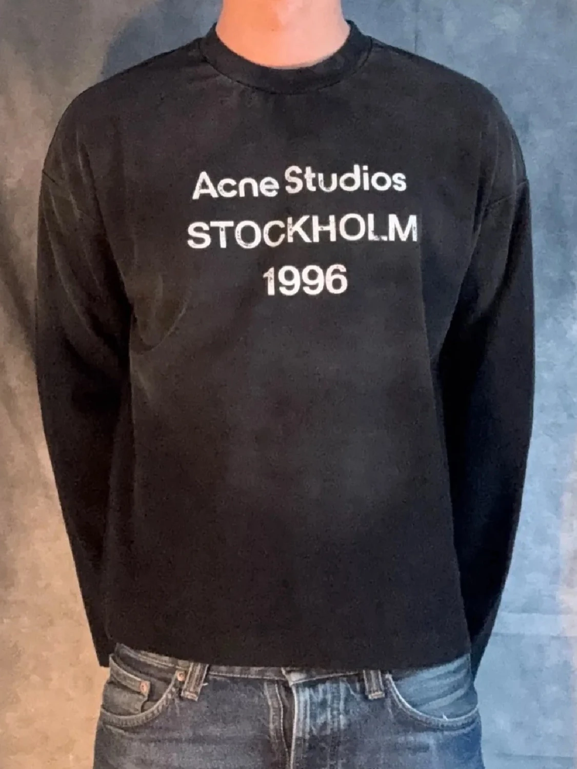 Svart långärmad topp Acne Studios - 2