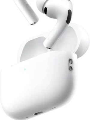 Apple AirPods Pro trådlösa hörlurar - Säljer ett par vita Apple AirPods Generation 3 Pro med laddningsetui. Hörlurarna har en stilren och kompakt design, silikonproppar för bra passform och brusreducering. Perfekta för musik, samtal och träning. Laddas smidigt i det medföljande etuiet.