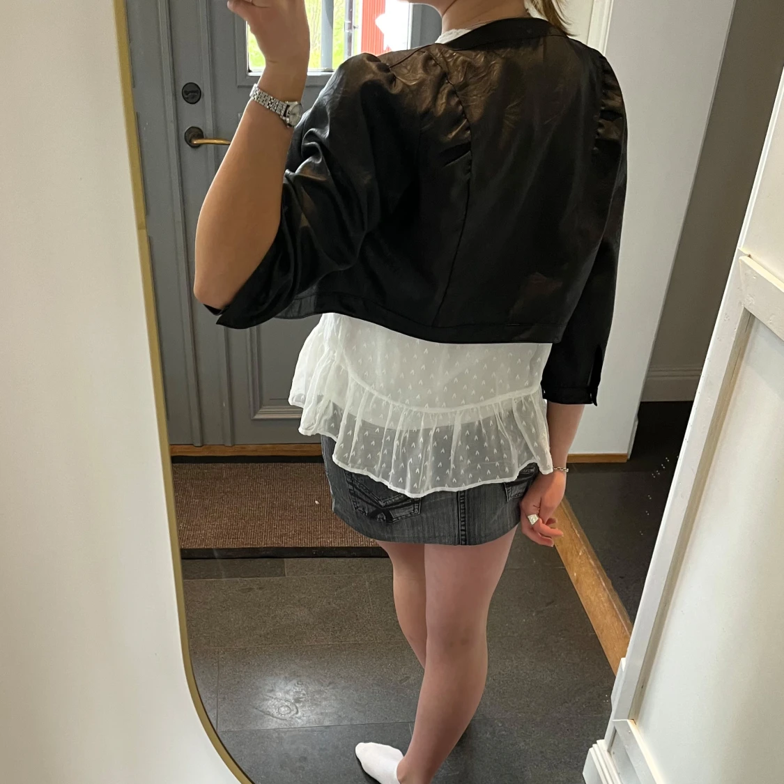 Svart vårjacka/bolero - 4